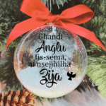 Għandi Anġlu ... Zija - 10cm Acrylic Bauble