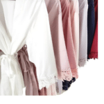 Satin Lace Trim Gowns – Adults & Children