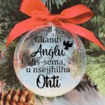 Għandi Anġlu ... Oħti - 10cm Acrylic Bauble