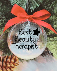 Best Beauty Therapist - 10cm Acrylic Bauble