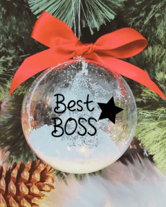 Best Boss - 10cm Acrylic Bauble