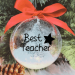 Best Teacher - 10cm Acrylic Bauble