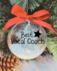 Best Vocal Coach - 10cm Acrylic Bauble