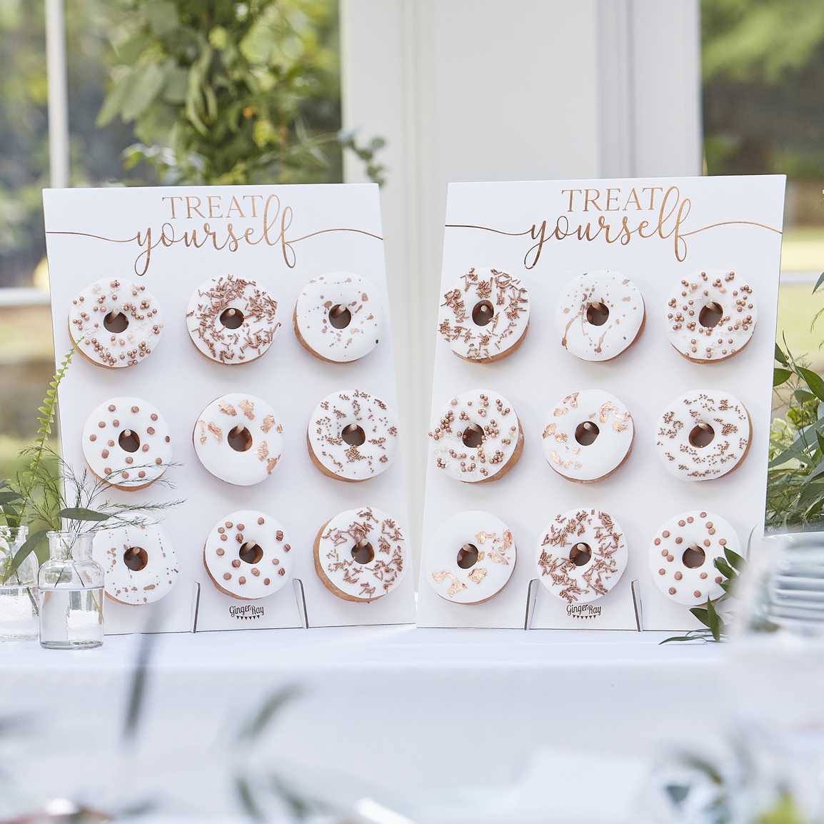 Rose Gold Treat Yourself - Double Donut Wall Holders