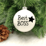 Best Boss - 8cm Glass Bauble