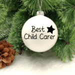 Best Child Carer - 8cm Glass Bauble