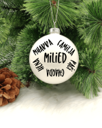 Milied - Hena, Mħabba.. - 8cm Glass Bauble