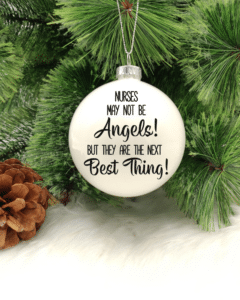 Nurses Are The Best - 8cm Glass Bauble