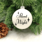Silent Night - 8cm Glass Bauble