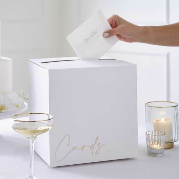 Gold Foiled Wedding - Card Box