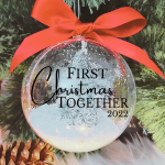 First Christmas Together - 10cm Acrylic Bauble