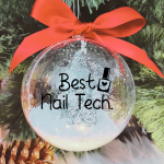 Best Nail Tech - 10cm Acrylic Bauble