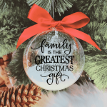 Family Is The Gift -  10cm Acrylic Bauble