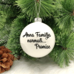 Aħna Familja Normali... - 8cm Glass Bauble