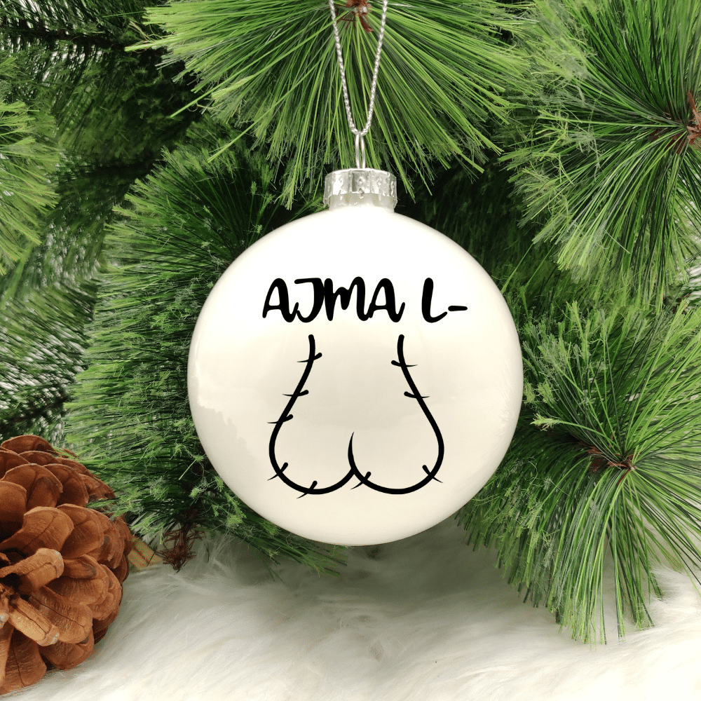 19.png Ajma l - B ... - 8cm Glass Bauble - Image 1