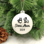 Sirna Aħwa... Cat - 8cm Glass Bauble