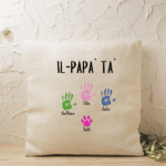 Il-Papa' Ta'... - Personalised Hand Print Cushion