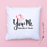 You & Me - Personalised with Names Cushion