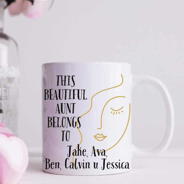 Beautiful Aunt - Personalised Mug