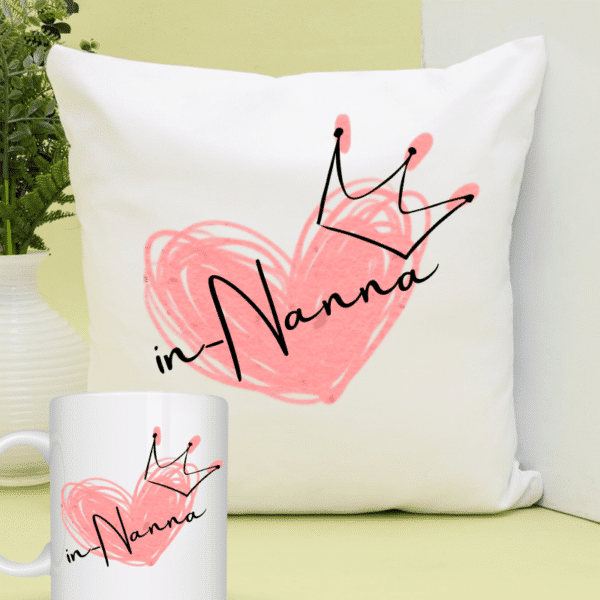 Crowned Nanna - Mug & Cushion Set
