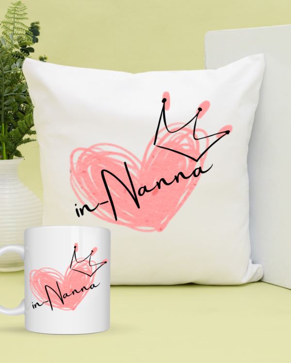 Crowned Nanna - Mug & Cushion Set