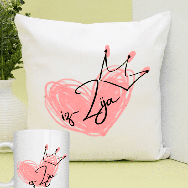 Crowned Zija - Mug & Cushion Set