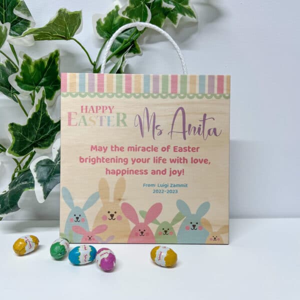Personalised Easter Plaque