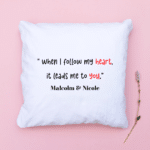When I Follow My Heart - Personalised with Names Cushion