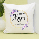 World's Best Mum - Personalised Cushion