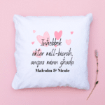 Inħobbok Aktar..  - Personalised with Names Cushion