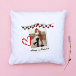 Always My Valentine – Personalised with Photo Cushion