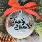 Family... Personalised with Name - 10cm Acrylic Bauble