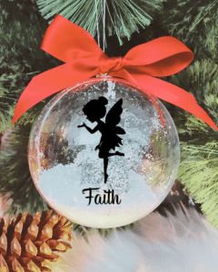 Personalised with Name Fairy - 10cm Acrylic Bauble