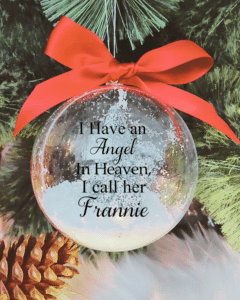 Personalised I Have An Angel I Call Her... - 10cm Acrylic Bauble