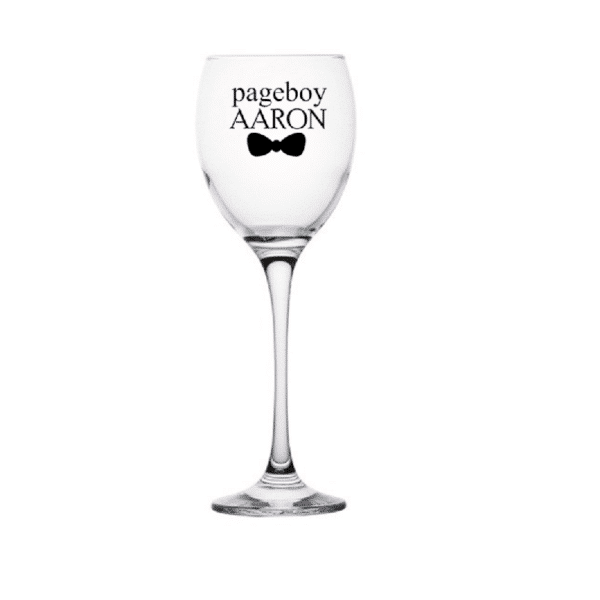 Aaron's Personalised Wine Glass