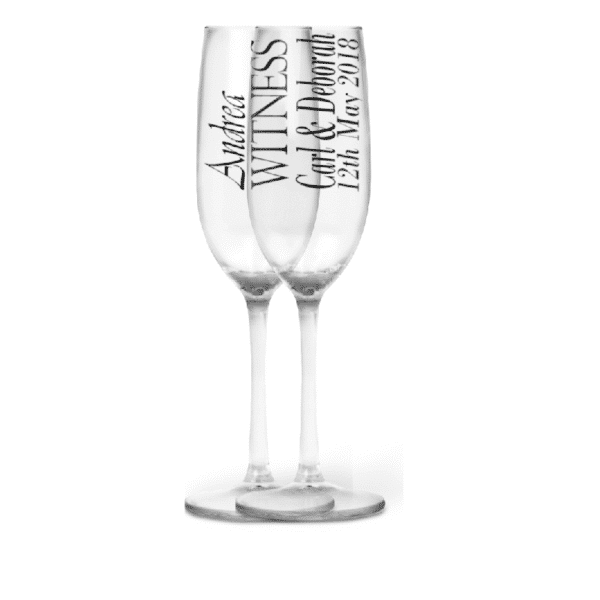 Andrea's Personalised Champagne Flute
