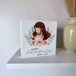 First Mother's Day Personalised Standing Block