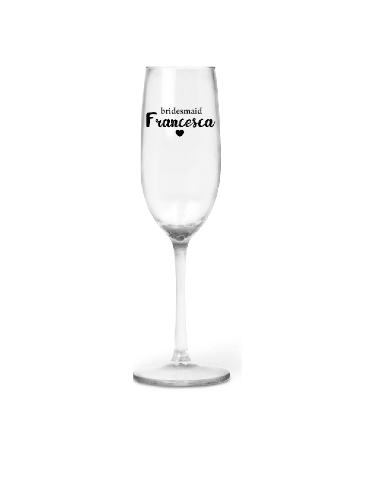 Francesca's Personalised Champagne Flute