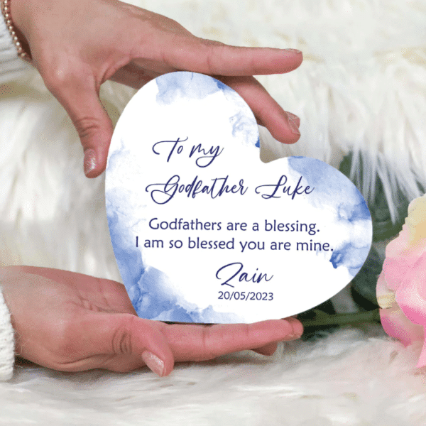 Godfather -Personalised Free Standing Heart