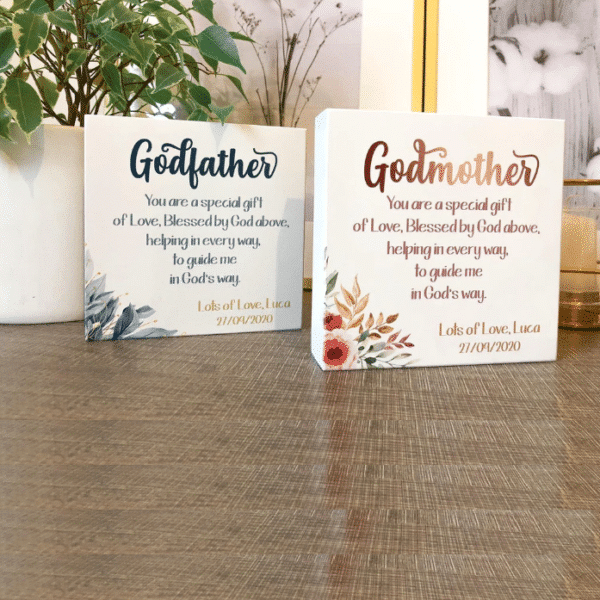 God Parents - Personalised set of Blocks