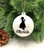Character Singer Personalised with Name - 8cm Glass Bauble