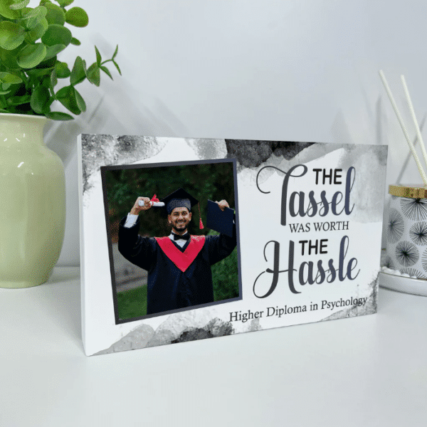 Graduation - Personalised Rectangular Block in Black