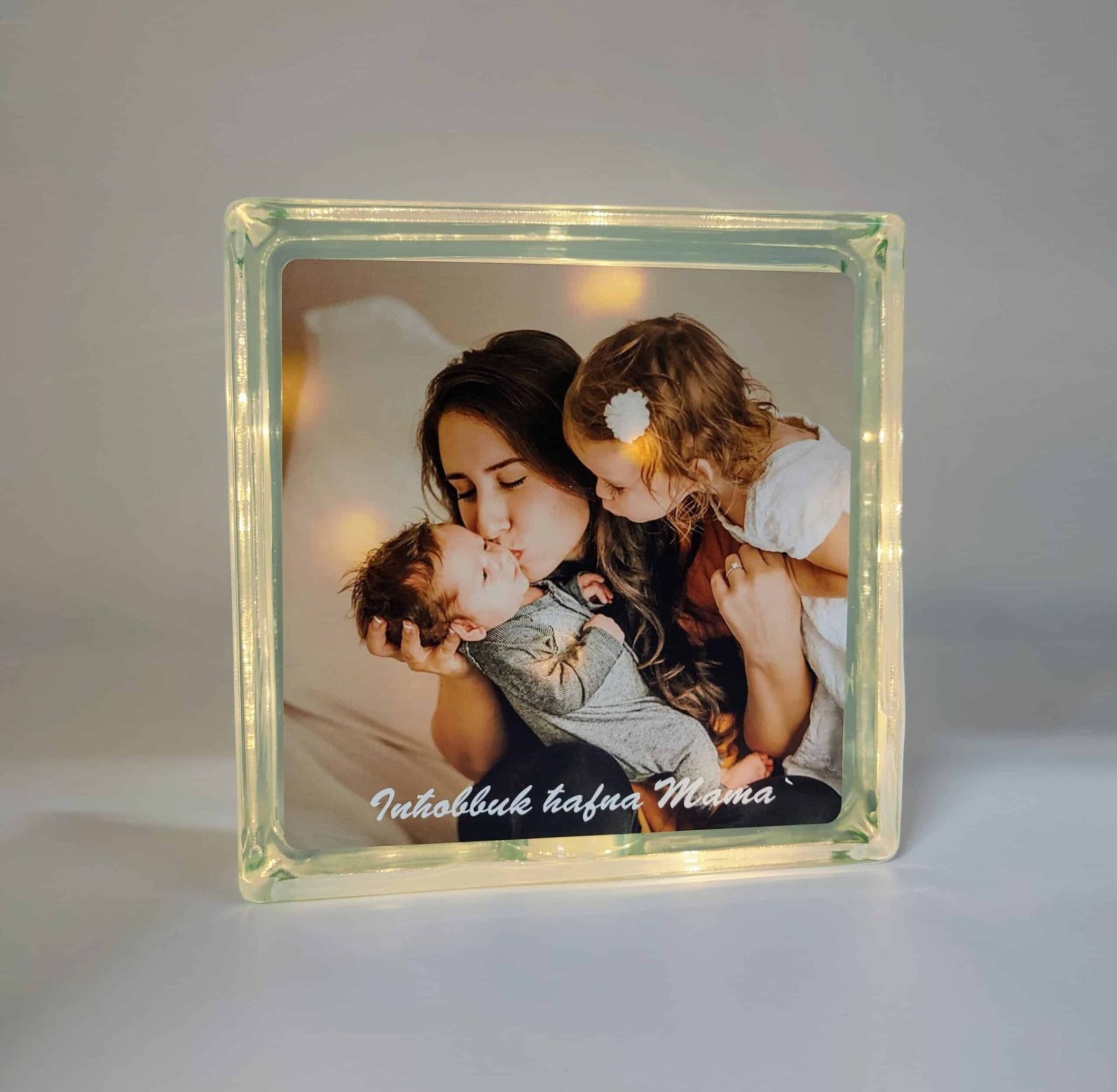 oplus_32 Personalised with Photo - Glass Block - Image 1