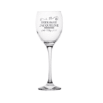 Jacqueline's Personalised Wine Glass