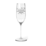 Jacqueline's Personalised Champagne Flute