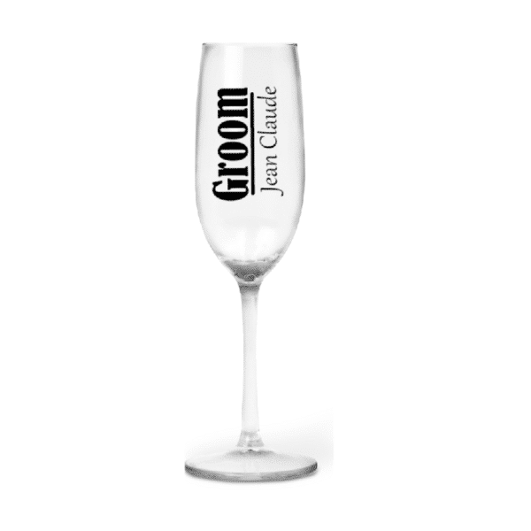 Jean Claude's Personalised Champagne Flute