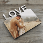 LOVE - Horizontal Personalised Photo Frame