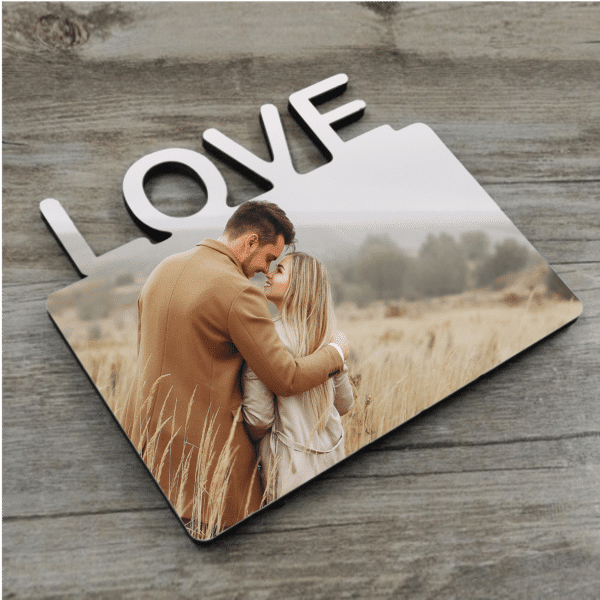 LOVE - Horizontal Personalised Photo Frame