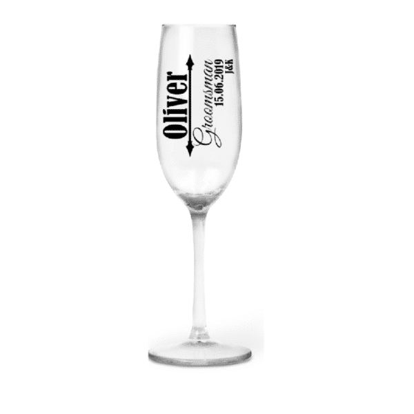 Oliver's Personalised Champagne Flute
