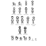 Personalised Family Stick Figure - 8cm Glass Bauble - Image 2